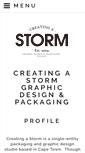 Mobile Screenshot of creatingastorm.co.za